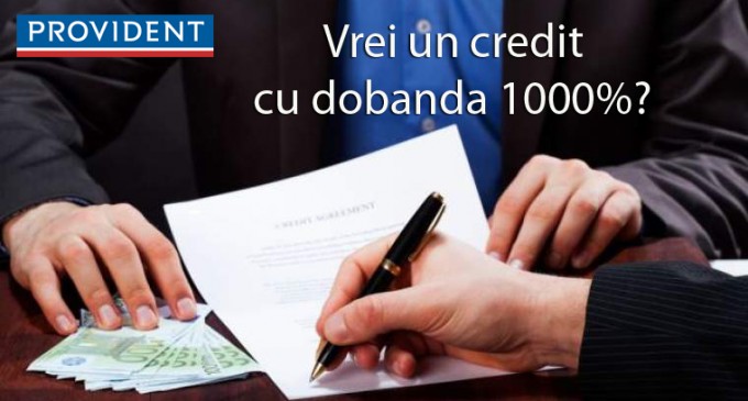 Sute de mii de romani au luat credite cu dobanda cea mai mare de pe piata, dobanda care ajunge chiar si la 1000%/an