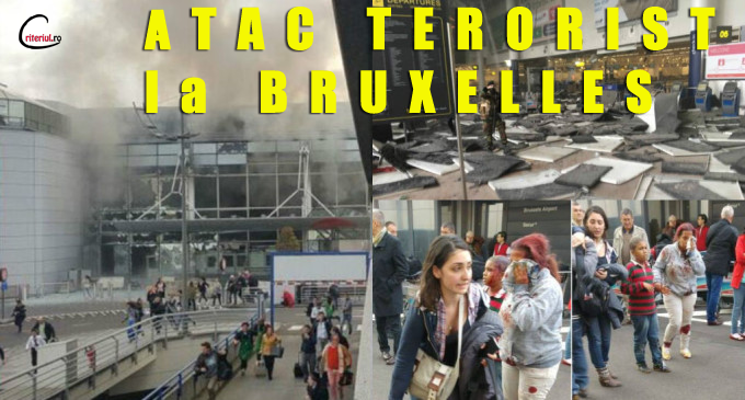 ATAC TERORIST! 6 bombe au explodat in aeroportul si metroul din Bruxelles FOTO