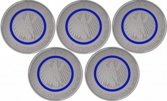 INEDIT! Noua monedă de cinci euro a fost pusă în circulaţie în Germania!