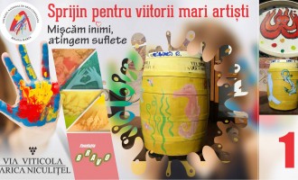 Licitatie: Via Viticola – Sarica Niculițel sprijină viitorii mari artiști