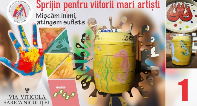 Licitatie: Via Viticola – Sarica Niculițel sprijină viitorii mari artiști