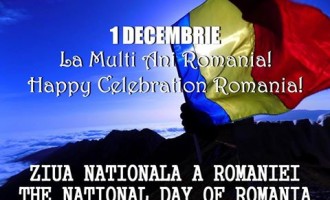 1 Decembrie 1918 – Ziua Nationala a ROMANIEI !….Sarbatorita cu multa fericire de catre toti romanii de pretutindeni !…