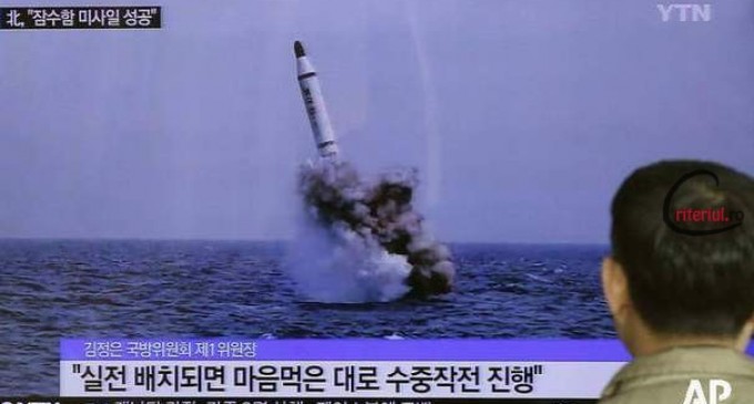 Coreea de Nord sfidează lumea prin lansarea unei noi rachete balistice