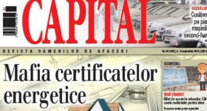 Ce puteți citi în ediția de luni, 3 septembrie, a revistei Capital | Criteriul National