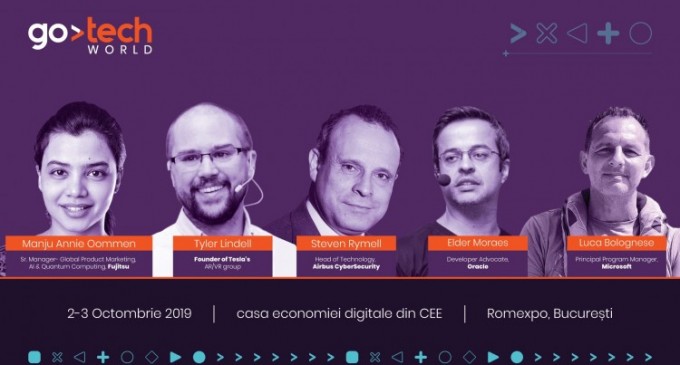 Experți de la Tesla, Oracle, Fujitsu, Airbus și Microsoft prezintă pe scenele GoTech World