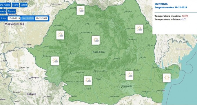 Temperaturile vor ajunge la 22 de grade miercuri în țară, aproape de recordul absolut pentru decembrie – Esential