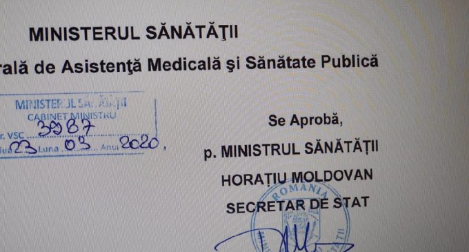 Protocol de tratament a infectiei cu virusul SARS-Cov-2/O.M.S a trasat sarcini stricte Romaniei