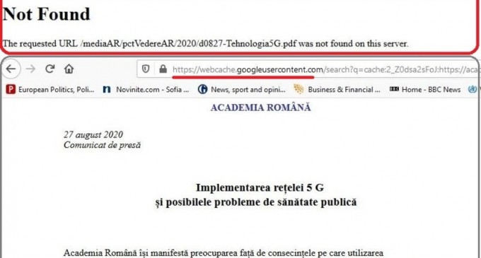 Academia Română a șters de pe site-ul propriu comunicatul în care susținea că tehnologia 5G poate avea grave consecințe asupra sănătății populației – Telecom
