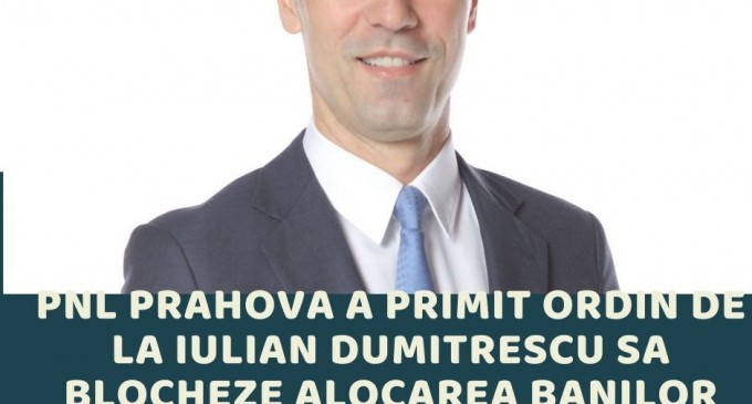 Liberalii din Consiliul Județean sabotează proiectele pentru prahoveni, la îndemnul șefului lor de la Călărași, Iulian Dumitrescu!