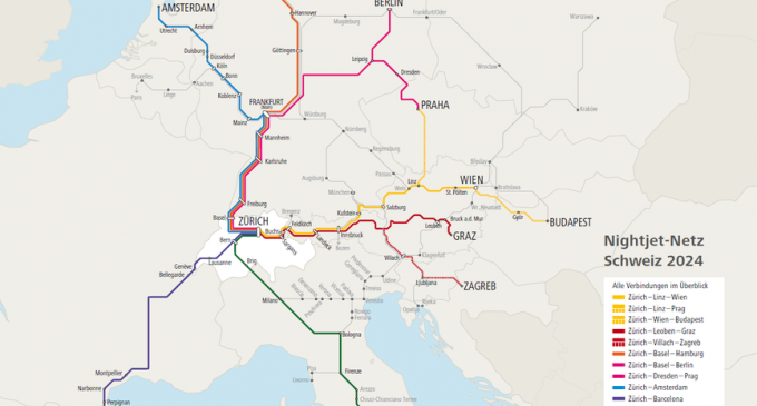 Austria și Elveția anunță un plan european de extindere pentru trenurile de noapte. Barcelona și Roma sunt printre destinațiile vizate – Industrie Feroviara
