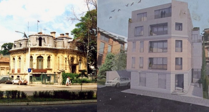 FOTO Cum va arăta blocul autorizat de Primăria Capitalei pe bd. Lascăr Catargiu, în locul unei superbe case care a fost lăsată în paragină până nu a mai rămas nimic din ea – Administratie Locala