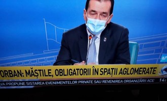 Oare nu ii spune nimeni acestuia din imagine ca nu exista lege pentru o astfel de masura de protectie sanitara?