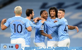 ​Premier League: Manchester City vs Arsenal 1-0 / Raheem Sterling, omul meciului – Fotbal