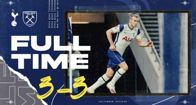 ​Premier League: Tottenham, egalată de West Ham după ce a condus cu 3-0 timp de 66 de minute – Fotbal