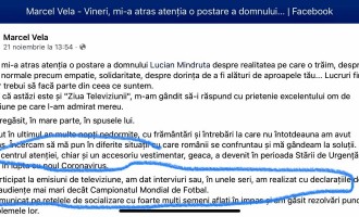 Aduceti izoleta si pentru Marcel Vela/Il stiti, e baiatul ala care se lauda cu amenzi neconstitutionale de 600 de milioane de Euro de a facut Romania de batjocura in fata lumii