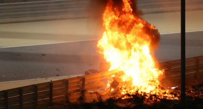 VIDEO Romain Grosjean, după incidentul din MP al Bahrainului: „Fără halo nu v-aş fi putut vorbi astăzi” – Motor