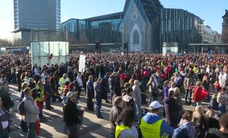 Germania: Poliția ordonă dizolvarea unei manifestații „anti-măști” în Leipzig VIDEO – International