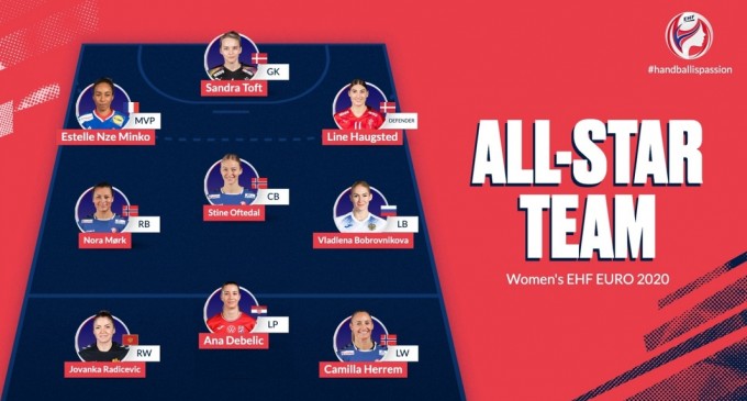 VIDEO CE Handbal (f): Nicio româncă în All Star Team / Estelle Nze Minko, MVP-ul competiției – TeamBall