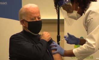 VIDEO SUA: Joe Biden s-a vaccinat în public luni împotriva Covid-19 – Coronavirus