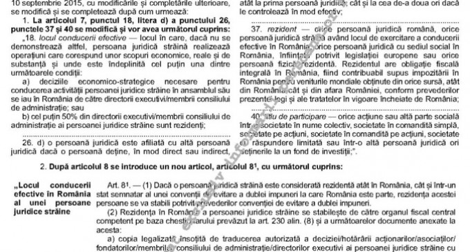 Noile modificări fiscale au apărut în Monitorul oficial. De la data depunerii Declarației Unice și plății contribuțiilor, la consolidarea fiscală la nivel de grup – Finante & Banci