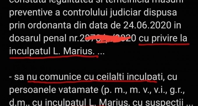 NOAPTEA MINTII/Doar in „Republica Ploiesti”/Instanta confirma ordonanta procurorului ca inculpatul sa nu ia legatura cu el, insusi….