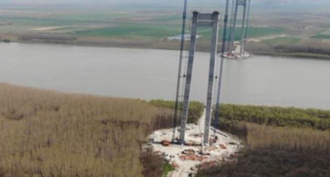 VIDEO Podul suspendat de la Brăila: Japonezii de la IHI vor începe întinderea perechii de cabluri principale – Infrastructura_Proiecte