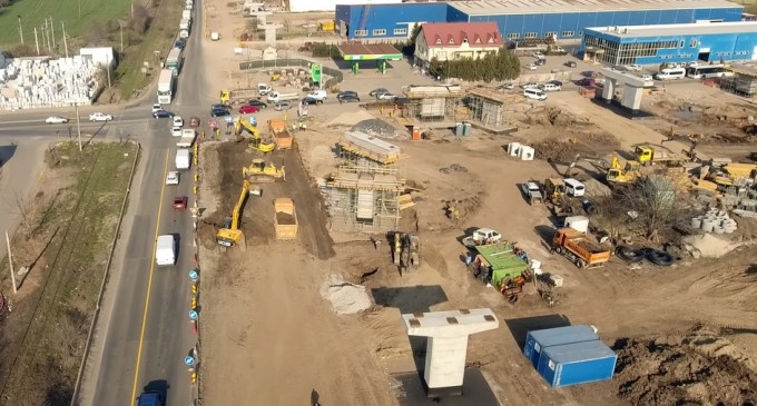 VIDEO Un nou pasaj rutier de tip giratoriu-suspendat se ridică pe Centura Capitalei. Cum arată acum lucrările executate de o firmă românească – Infrastructura_Articole