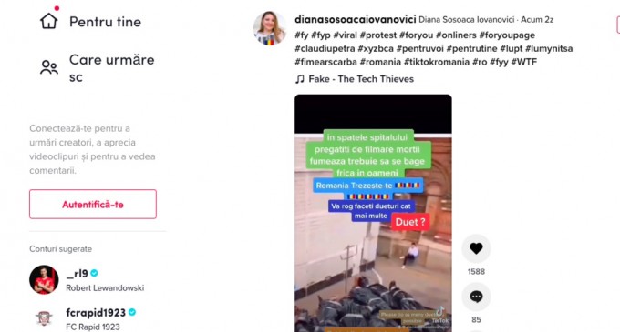 Cum se văd pe TikTok protestele față de restricții din România? Șoșoacă invită la duet și împinge în față un video fals – Esential