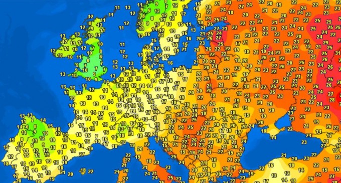 Vremea anormală continuă în Europa – Dimineață era mai rece în sudul Spaniei decât în țările baltice și în nordul Rusiei europene – Terra