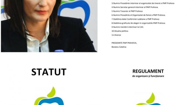 La PMP Prahova, când 9+10 = 20, respectarea statutului de către președinta organizației județene Cătălina Bozianu devine un moft – Ziarul Incisiv de Prahova