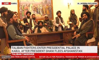 FOTO/VIDEO Primele imagini cu talibanii în palatul prezidențial din Kabul, după fuga președintelui – International