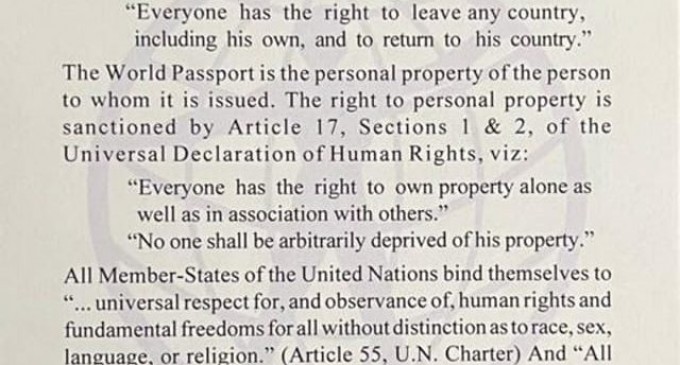 O chestiune care frizează absurdul/DIICOT a trimis in judecata pentru fals material in inscrisuri oficiale o persoana acuzata de falsificarea unui act de identitate al Guvernului Mondial