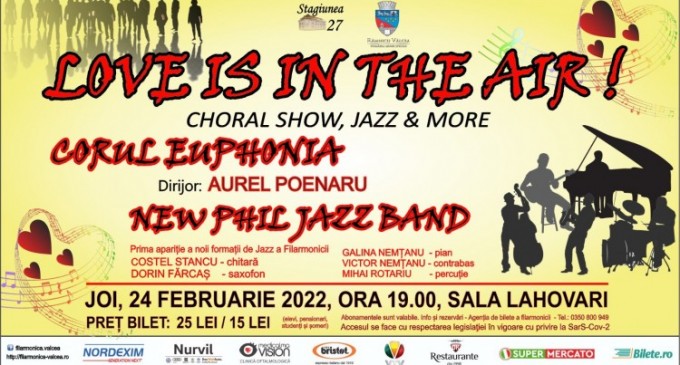 De „ziua iubirii”, melomanii din Râmnicu Vâlcea vor avea parte de un regal muzical oferit de Filarmonica „Ion Dumitrescu”.