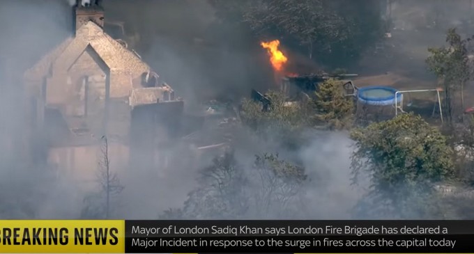 VIDEO Alertă în Londra. Serviciile de urgenţă răspund la un „incident major” / Zece incendii în capitala Regatului Unit