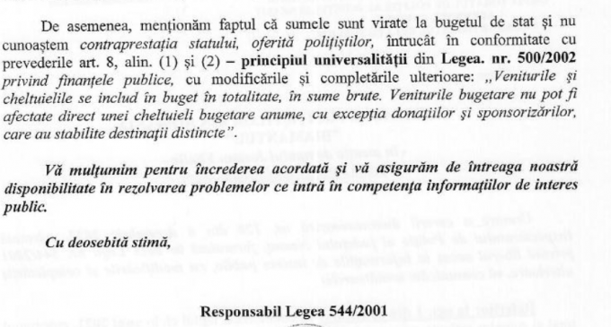 Nu cunoastem care este contraprestatia statului!