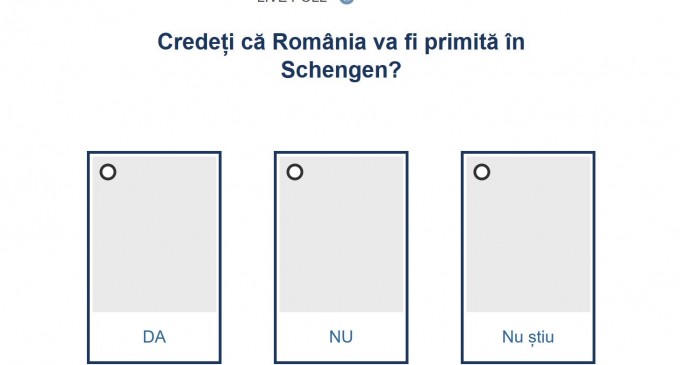 SONDAJ LIVE: Credeți că România va fi primită în Schengen?