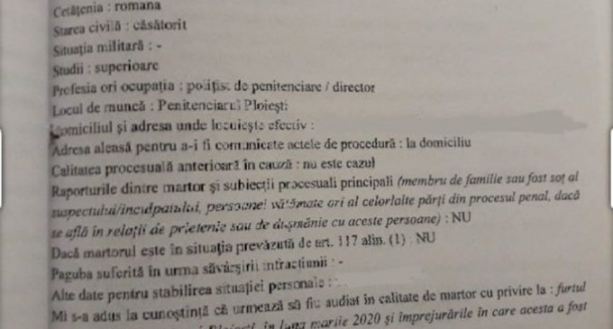 Luni (20.03.2023)/Vom prezenta cu documente cum comisarul sef Valentin Matei a indus in eroare organele judiciare si a favorizat infractorii/Falsuri peste falsuri