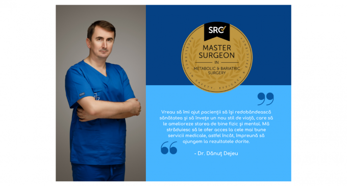 Dr. Dănuț Dejeu devine Chirurg de Excelență în Chirurgia Bariatrică și Metabolică, conform acreditării Surgical Review Corporation