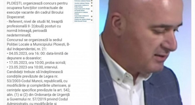 Directorul Poliției Locale Ploiești (nasul edilului) si-a aratat limitele functiei ocupate prin NUMIRE, functia fiind o „palarie” mult prea mare – Ziarul Incisiv de Prahova