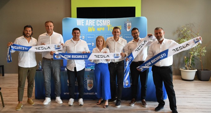 Tesla Electronics anunta colaborarea sa cu echipa feminina de handbal CSM Bucuresti