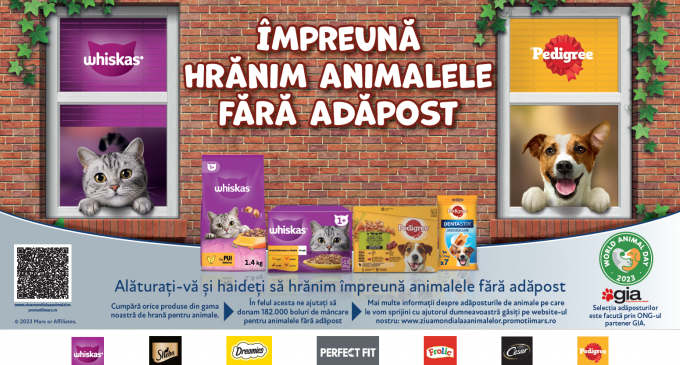 Mars sărbătorește Ziua Mondială a Animalelor și încurajează adopțiile de căței și pisici