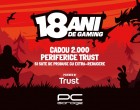 PC Garage serbeaza 18 ani de pasiune pentru gaming, cu oferte speciale si periferice cadou de la Trust