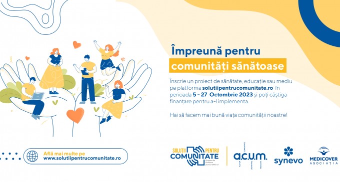 Synevo România lansează a doua ediție a campaniei Soluții pentru Comunitate: 150.000 euro pentru 10 proiecte inovatoare în domeniile sănătate, educație și protecția mediului