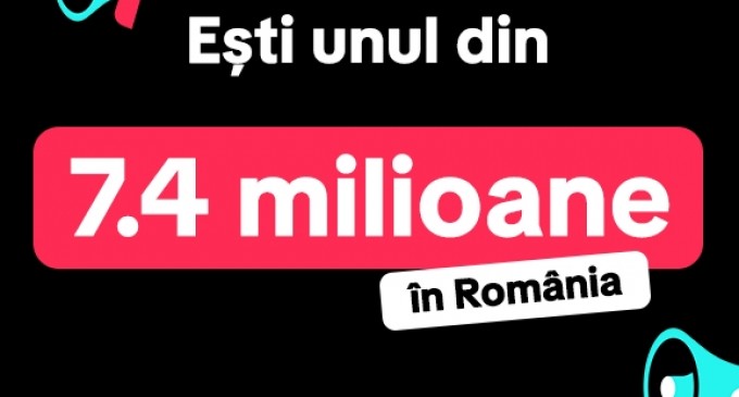 7.4 milioane de români folosesc TikTok în fiecare lună