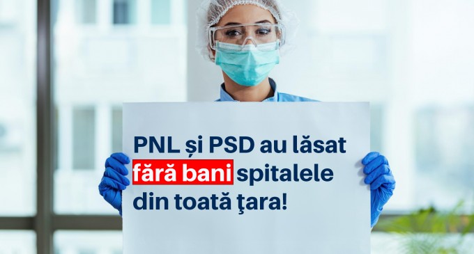 Deputatul USR Lazăr Ion Marian, acuză coaliţia PSD-PNL că a lăsat spitalele fără bani
