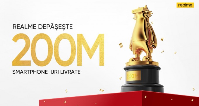 realme anunţă peste 200 milioane de telefoane vândute la nivel global