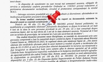 Șeful IPJ Neamț stă prost la capitolul cunoștințe manageriale/Aplică sancțiuni disciplinare cu încălcarea legii!