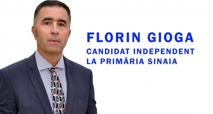 Florin Gioga şi-a anunţat candidatura ca independent la Primăria Sinaia