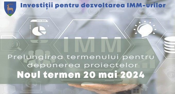 Termenul de depunere a proiectelor, în cadrul apelului dedicat IMM-urilor, prelungit prin ordin de ministru
