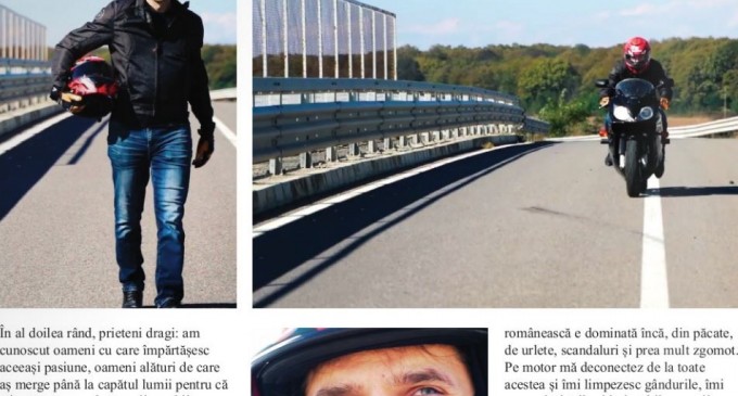 Prima promovare a candidatului Burduja: ca motociclist